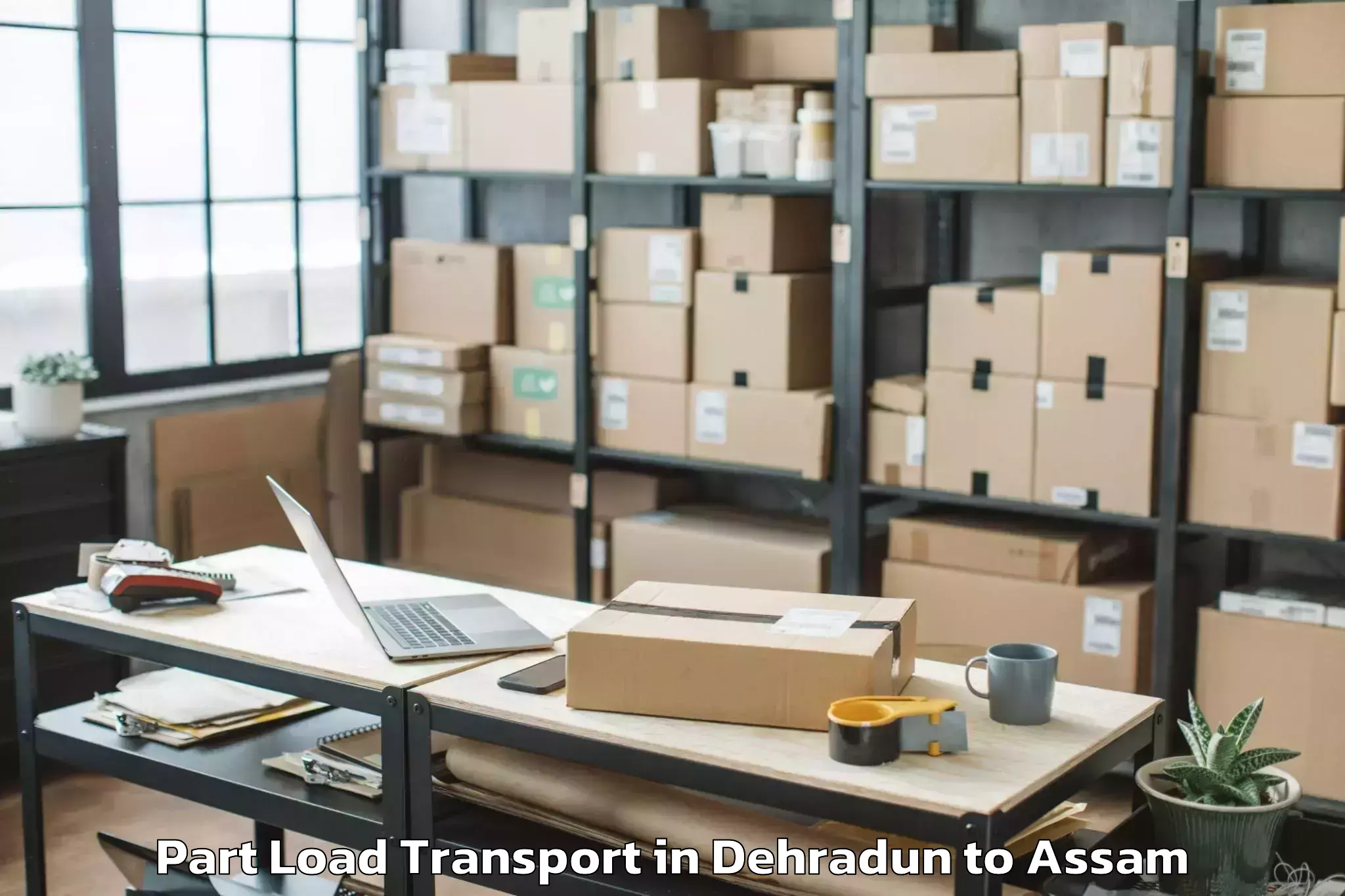 Book Dehradun to Pathsala Part Load Transport Online